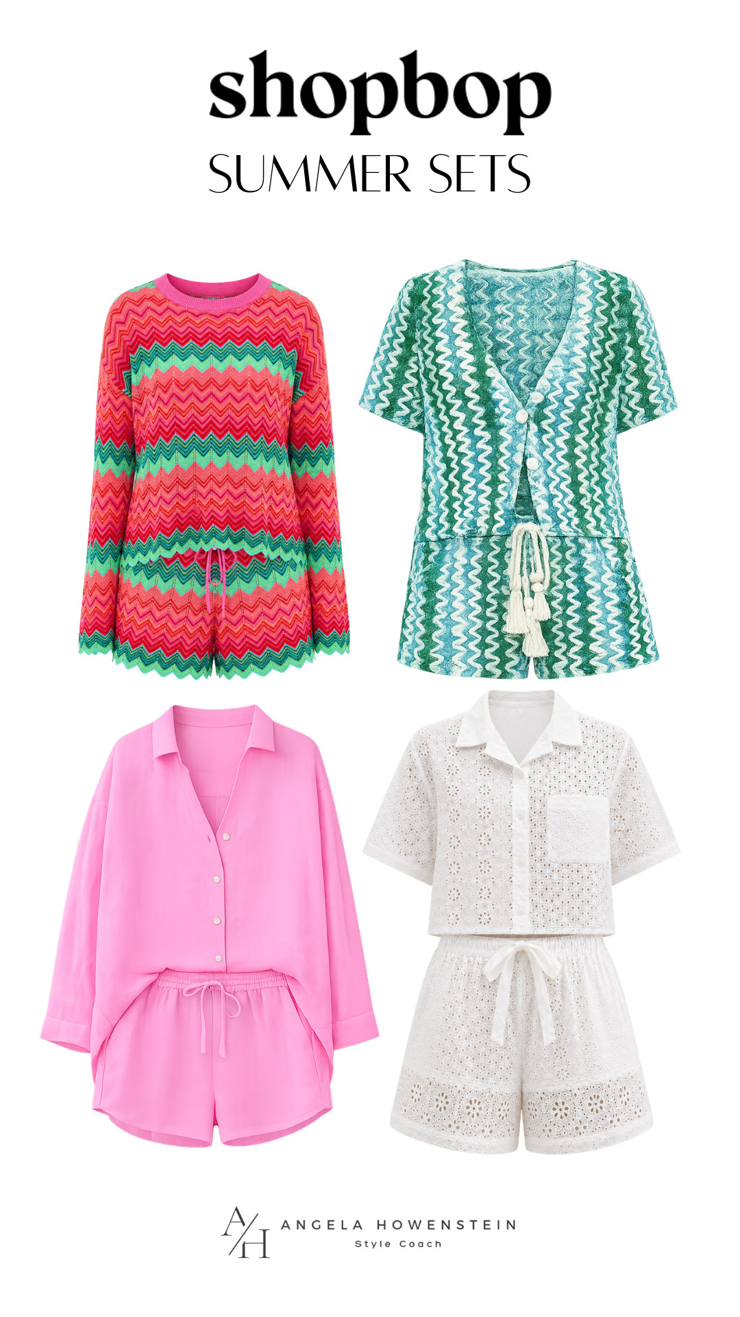 Chic Matching Sets for Vacation & Summer Style.

Looking for chic summer matching sets and vacation outfit ideas? These Shopbop summer sets feature colorful crochet styles, breezy lounge sets, and classic white eyelet pieces perfect for beach vacations, resort wear, brunch, travel days, and effortless summer fashion. Stylish matching set inspiration for elevated warm-weather outfits. 

 #LTKootd #LTKOver40 #LTKTravel