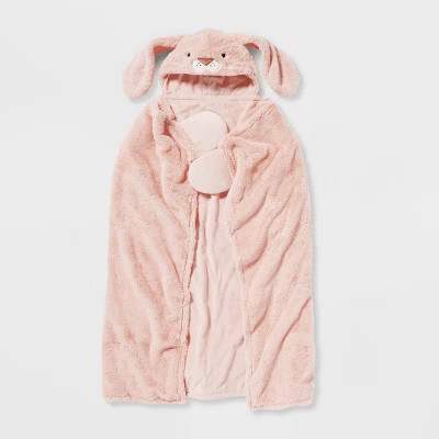 40"x50" Bunny Kids' Hooded Blanket - Pillowfort™ | Target