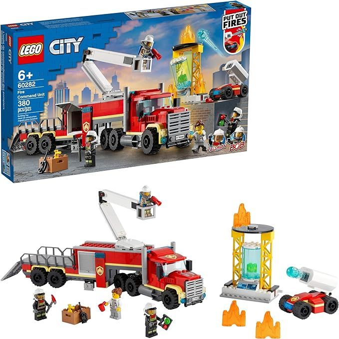 LEGO City Fire Command Unit 60282 Building Kit; Fun Firefighter Toy Building Set for Kids, New 20... | Amazon (US)