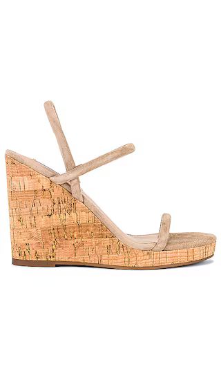 Udell Wedge in Tan Suede | Revolve Clothing (Global)