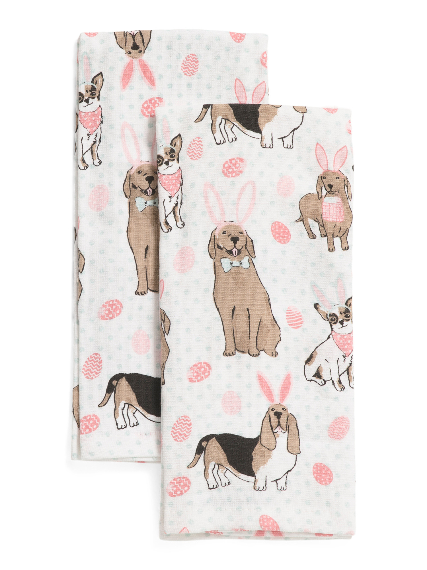 2pk Dog Bunny Ears Kitchen Towels | TJ Maxx
