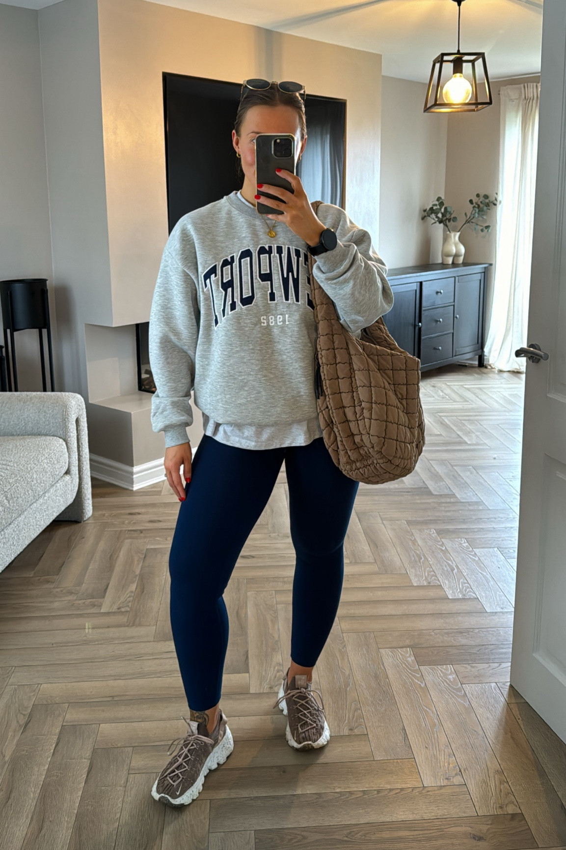 Sports mom mode 👟✨ 

Jumper is SUPER oversized so size down. I’m wearing a small, and could have defo went XS 🥰 

Sorry, trainers are vinted! Nike space hippie 04’s but they no longer stock them 🥺



#LTKfitness #LTKmidsize #LTKcurves