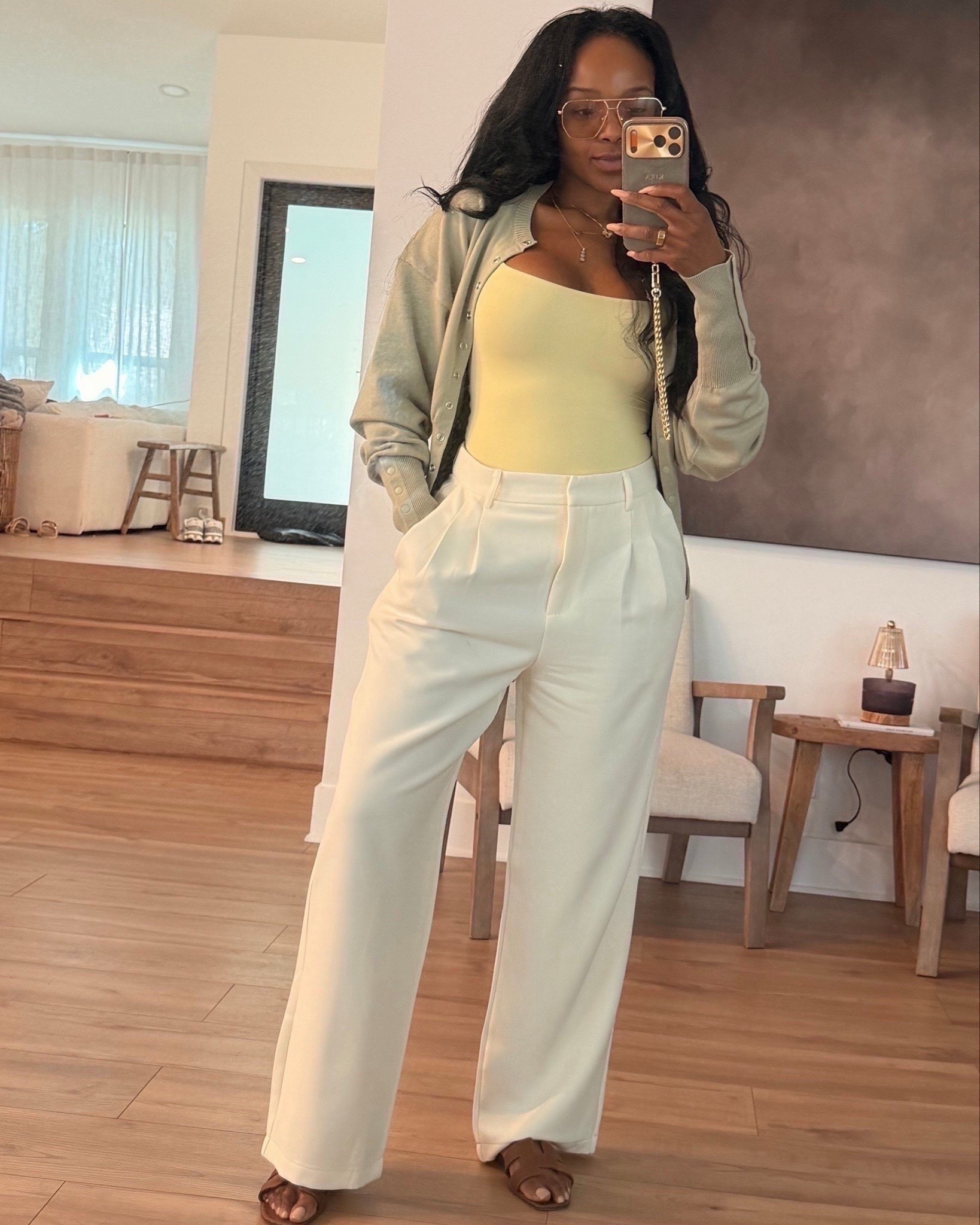 This fresh neutral look is that perfect spring outfit — the soft sage cardigan with the yellow tank and cream trousers just feels so clean, easy, and put together.

Where to wear this:
Spring days out
Brunch
Work looks
Casual plans

I love outfits like this because you can mix and match every piece with so many other looks — so your cost per wear drops fast and your wardrobe feels way more versatile.

Everything is linked below

xx Kira | Kira’s Fashion Finds

34D - 27 - 40 | size small or 4

#LTKgrwm #LTKootd #LTKdayinmylife