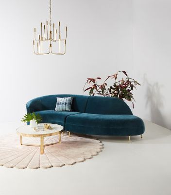 Grace Serpentine Two-Piece Sectional | Anthropologie (US)