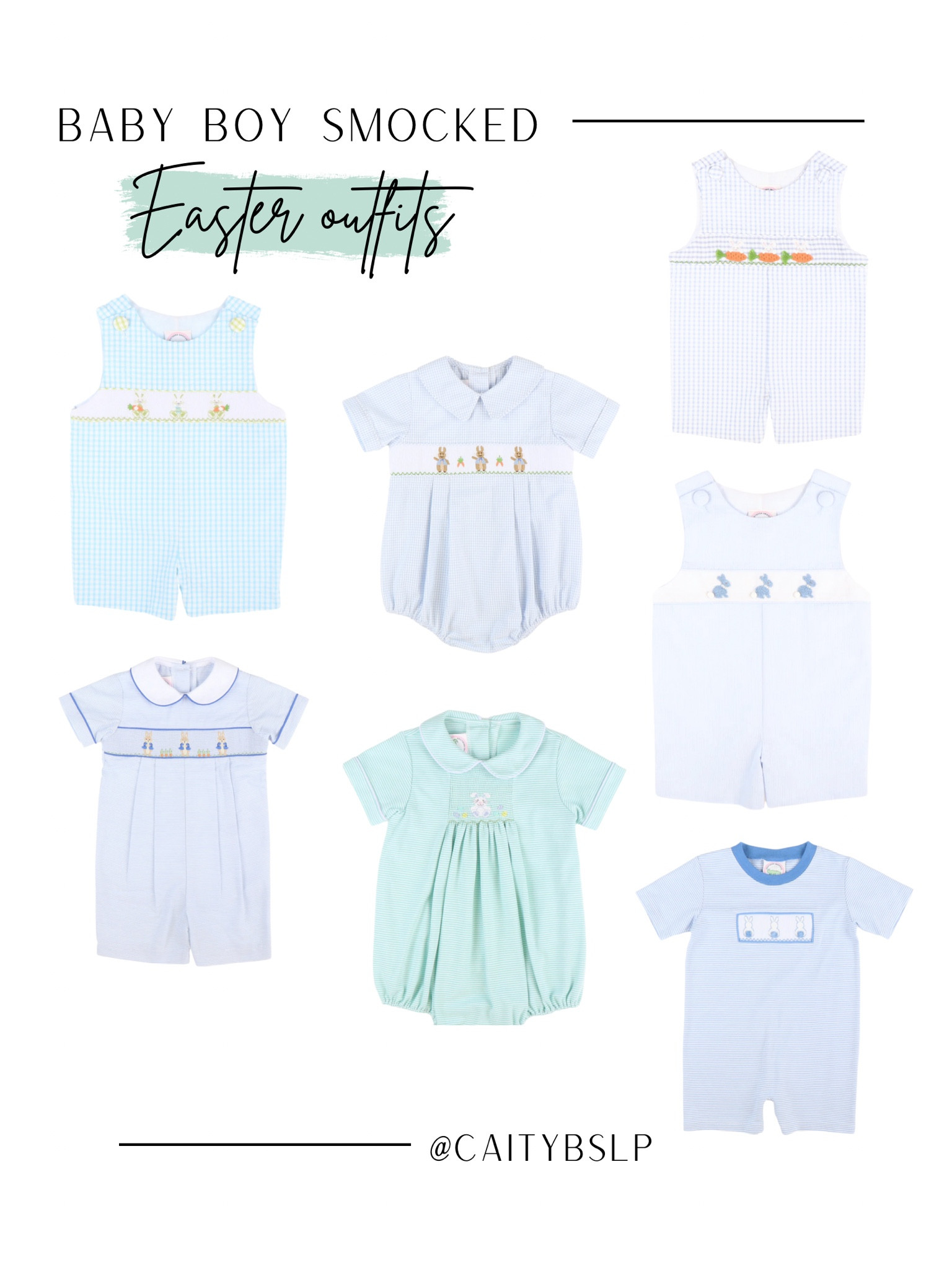 Boys smocked easter outlet outfit