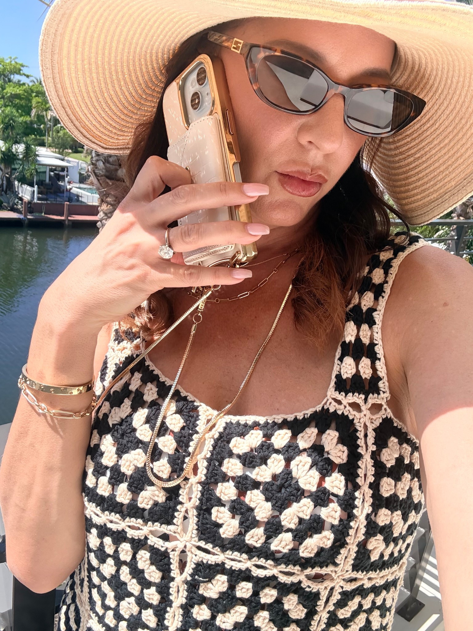 This phone case with chain and pocket for my DL and cards is game changer for when I am not carriage a handbag..

@BANDOLIER 
@VICI 

#LTKSwim #LTKTravel #LTKdayinmylife