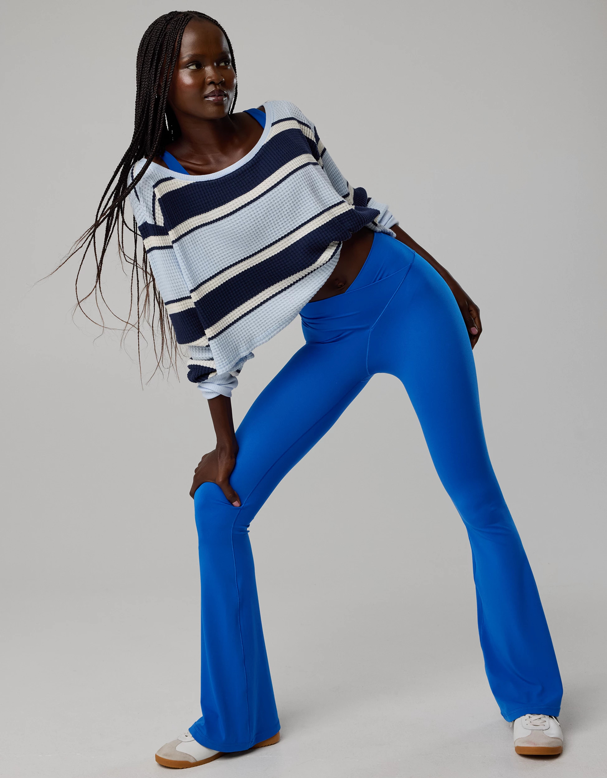 OFFLINE By Aerie Real Me High Waisted Crossover Flare Legging | Aerie
