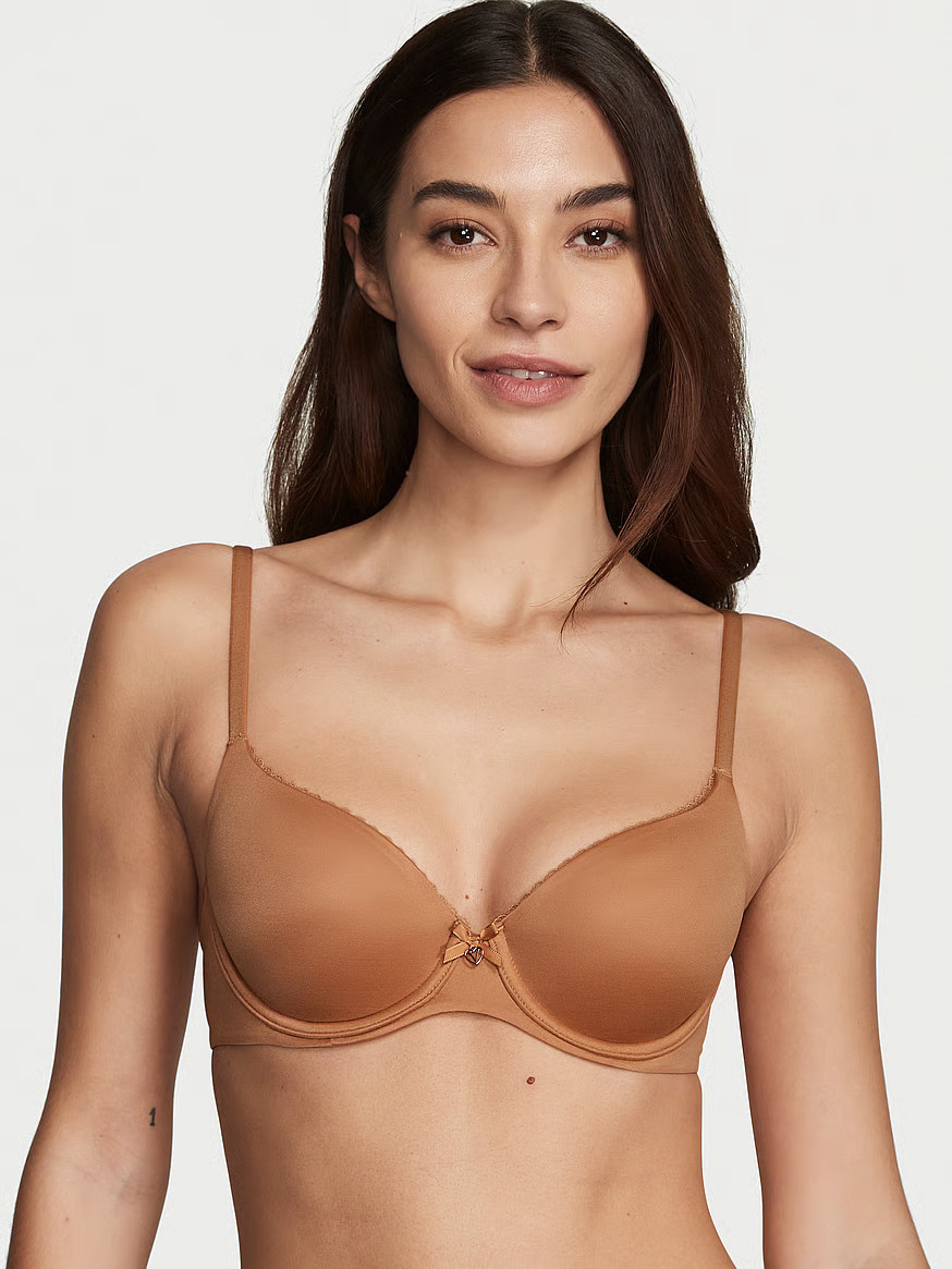 Buy Lightly Lined Smooth Demi Bra, Black - Order Bras online - Victoria's Secret US | Victoria's Secret (US / CA )