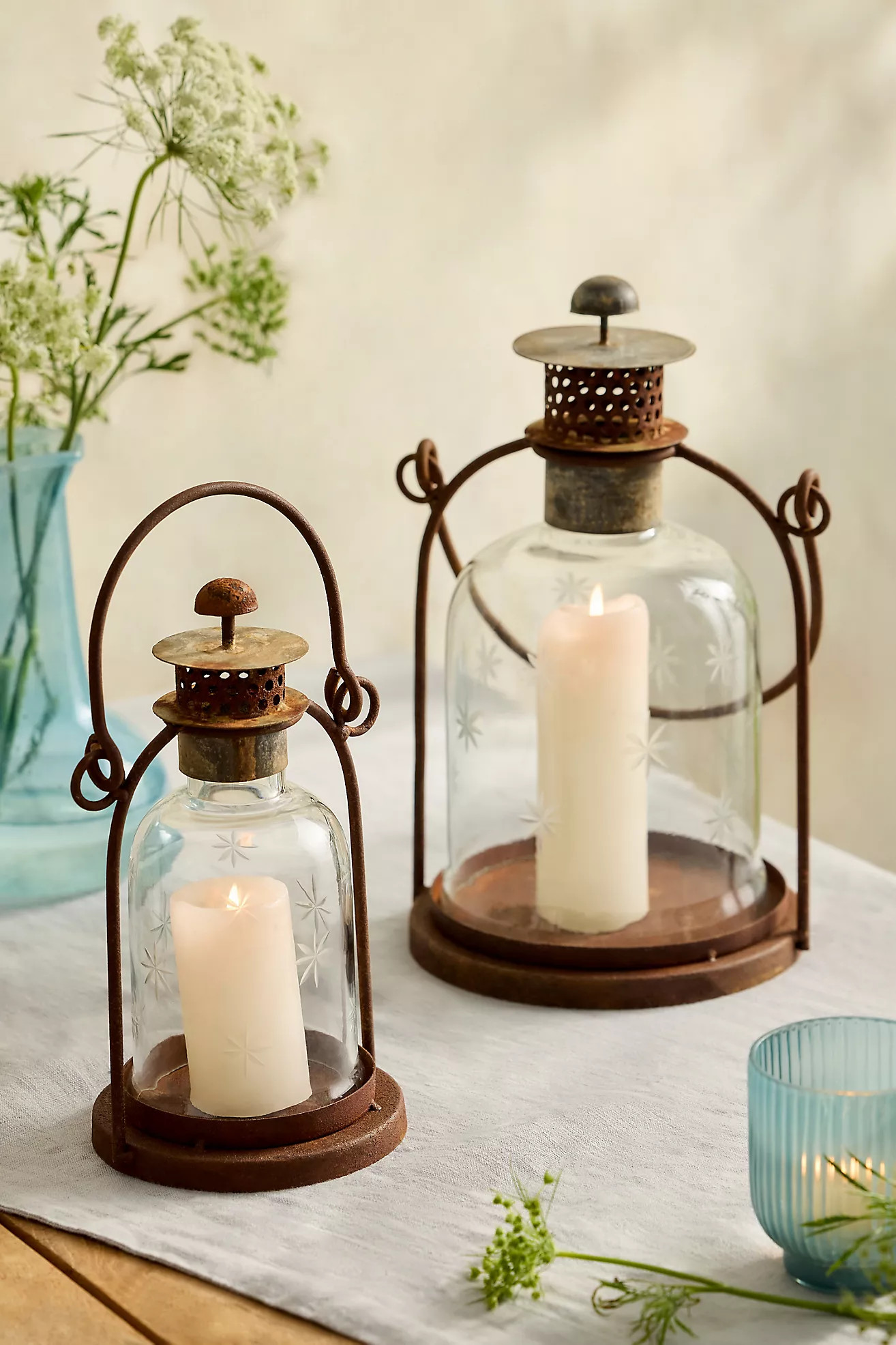 Etched Stars Lantern | Anthropologie (US)