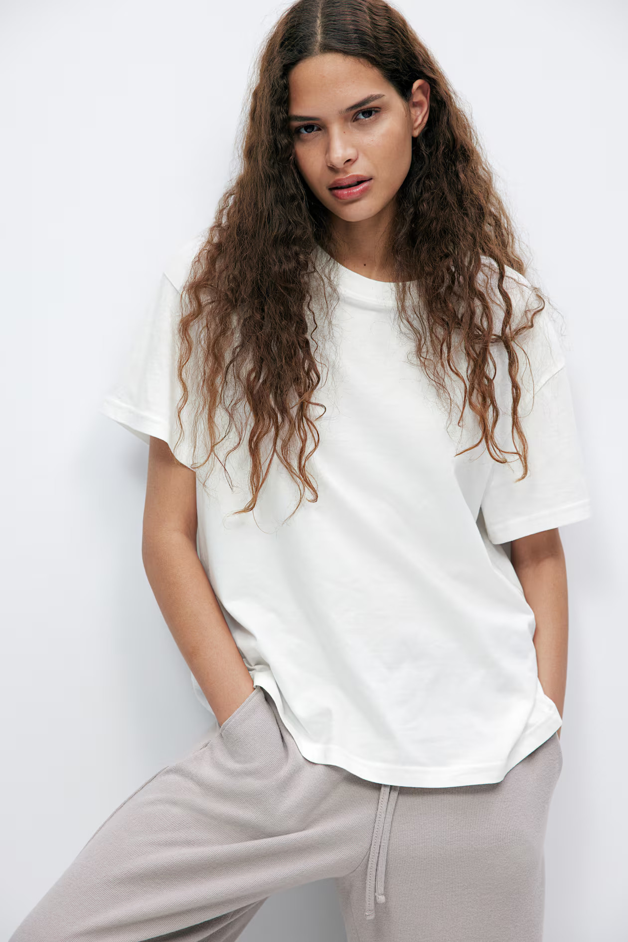Oversized T-shirt - White - Ladies | H&M US | H&M (US + CA)