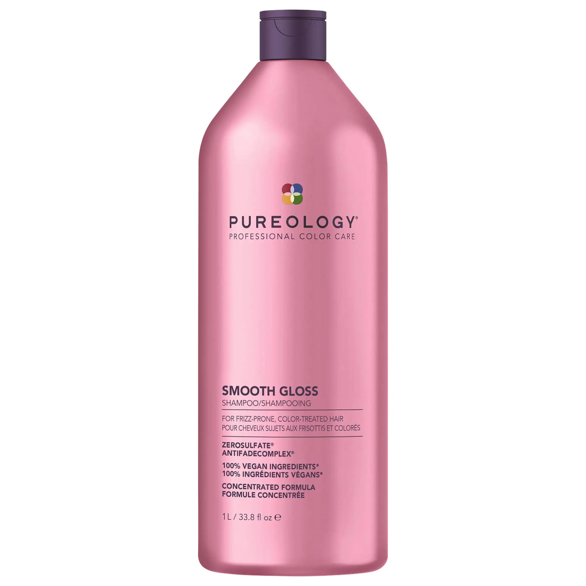Pureology Smooth Gloss Shampoo for Frizz Control & Hair Shine 33.8 oz /1 L | Sephora (US)