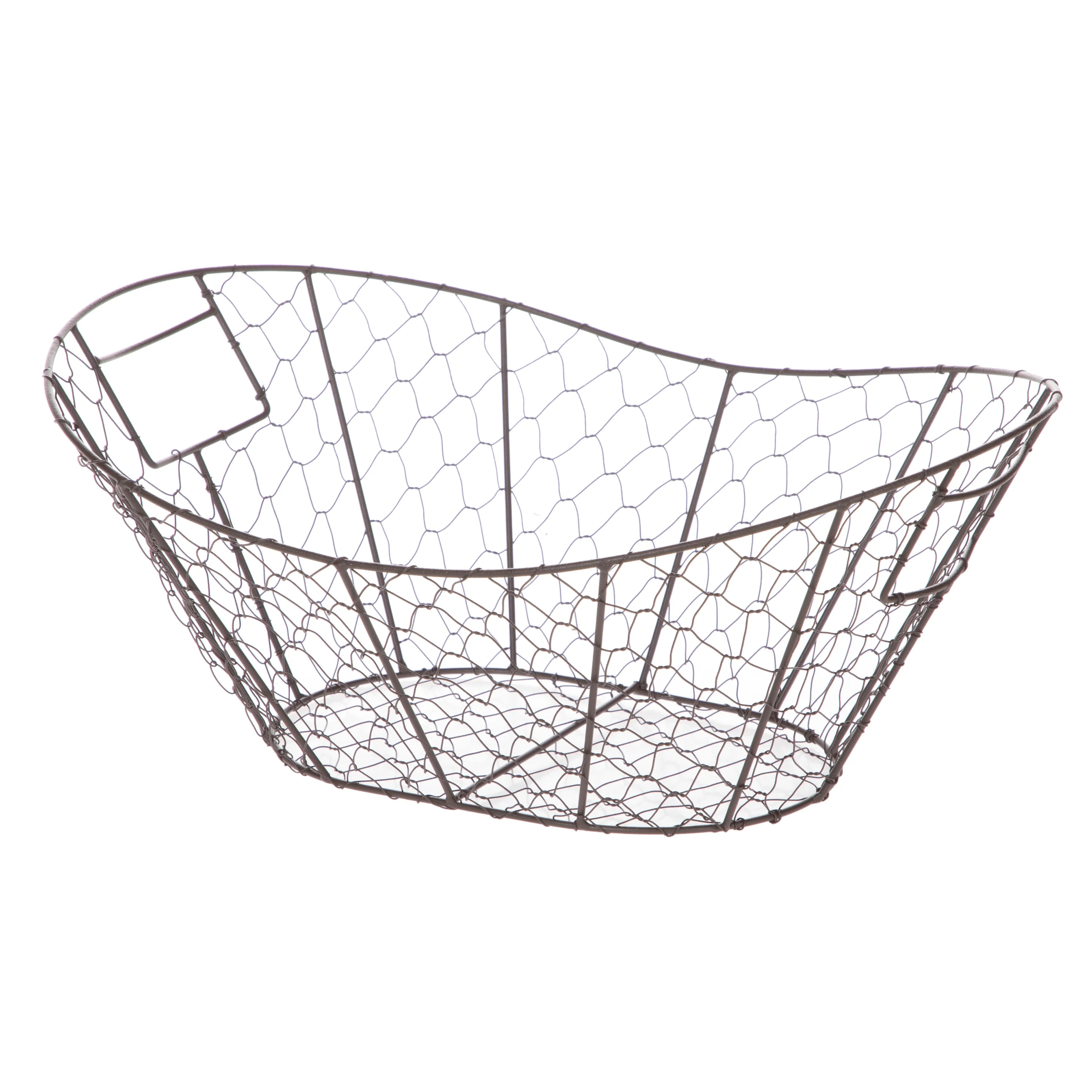 Mainstays Chicken Wire Decorative Storage Basket with Handles - Walmart.com | Walmart (US)
