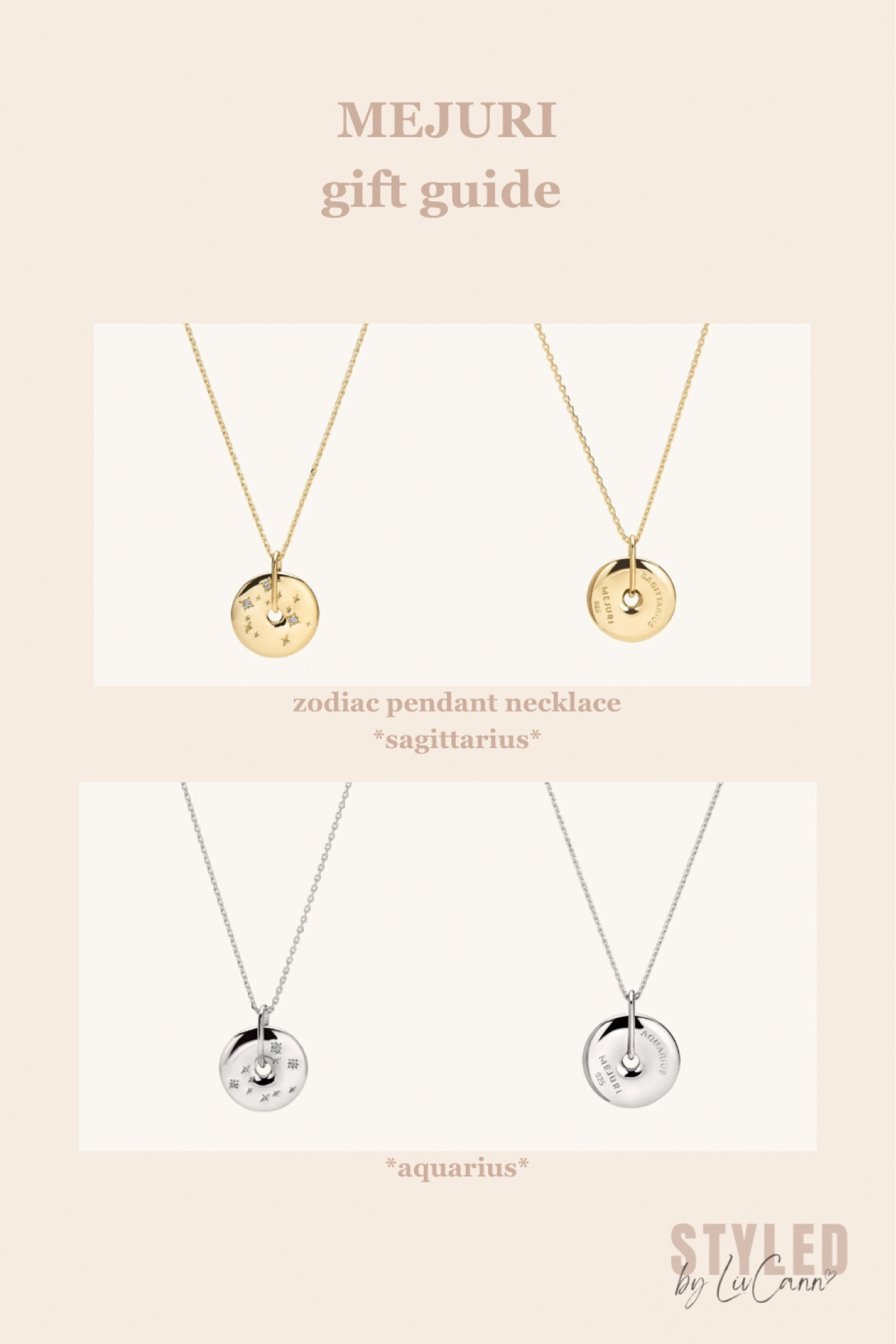 mejuri zodiac pendant necklace that is perfect for her these holidays. Mejuri has each zodiac sign and they are super cute and meaningful 🤍

#jewelrygiftguide #giftguideforher #birthdaynecklace #mejuri 

#LTKGiftGuide #LTKCyberWeek #LTKHoliday