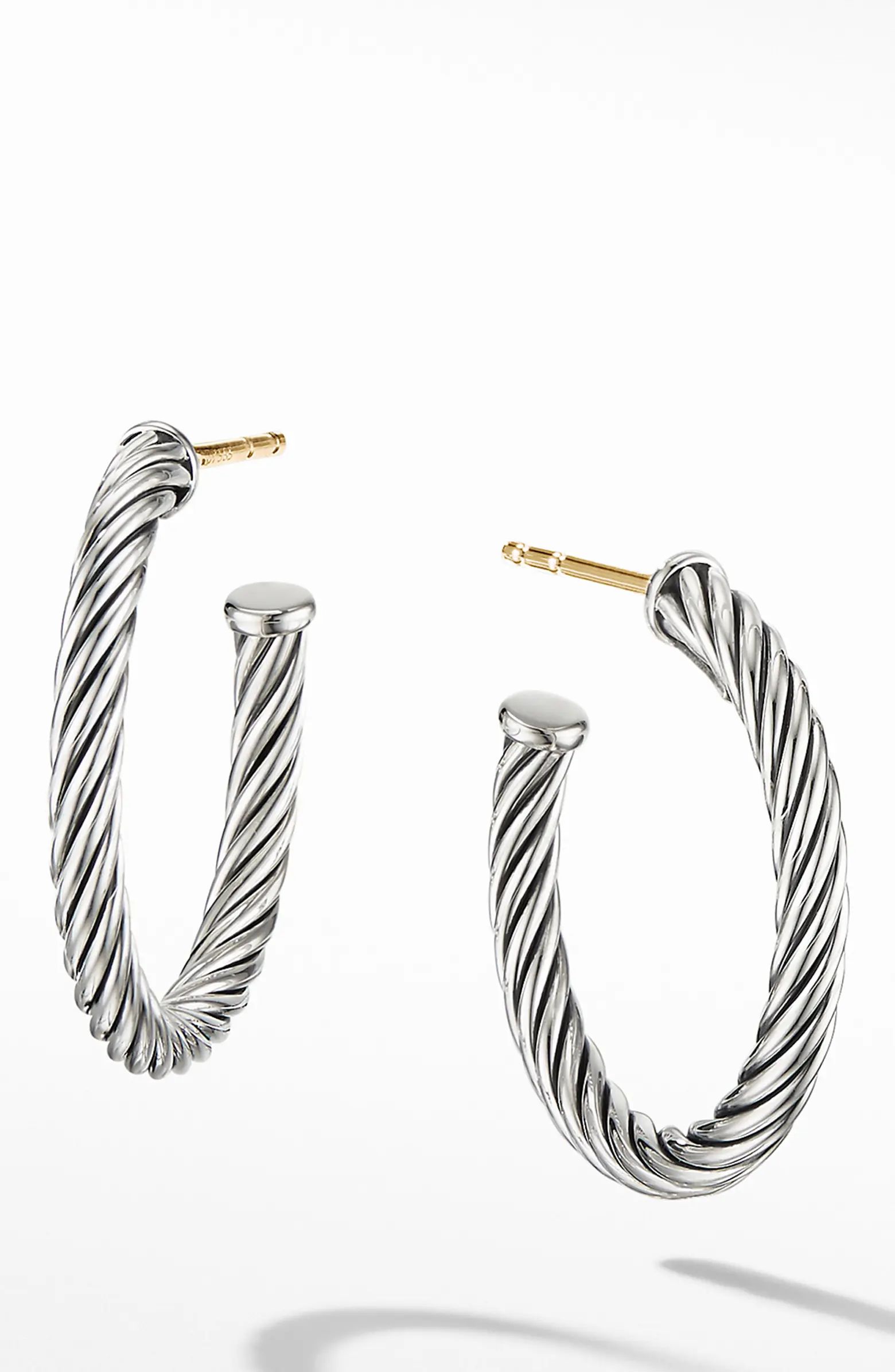 Cable Hoop Earrings | Nordstrom