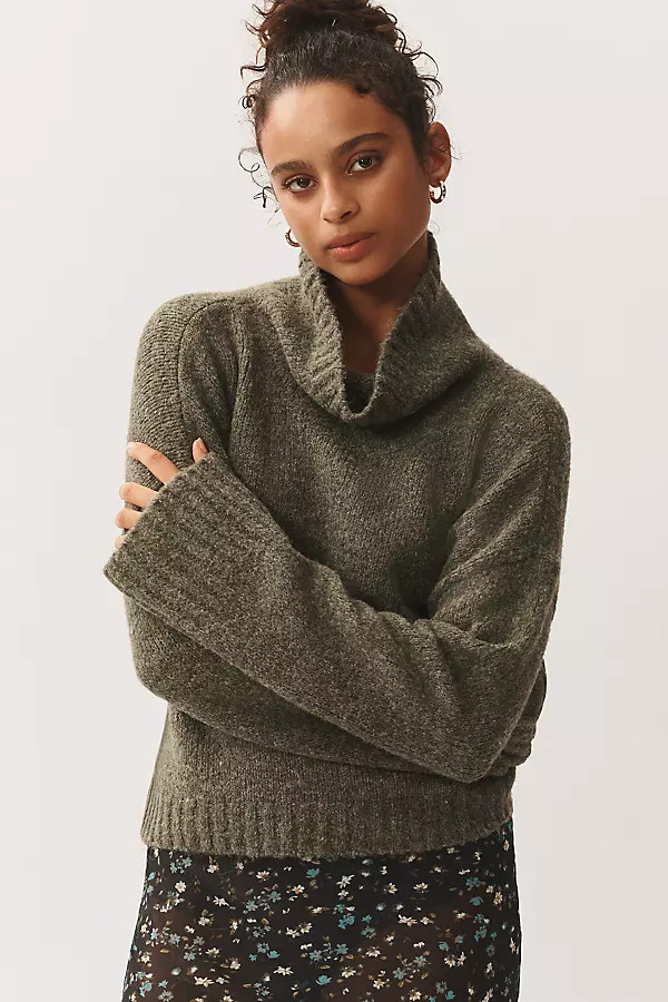 The Lennon Wide-Sleeve Turtleneck Sweater by Pilcro | Anthropologie (US)