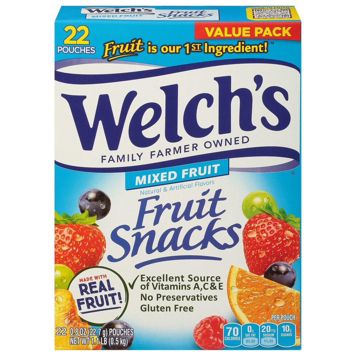 WELCH'S Fruit Snacks Mixed Fruit - 17.6oz/22ct | Target