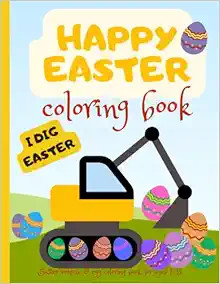 Easter vehicle & egg coloring book, for ages 1-5: A great coloring book with easter eggs and cons... | Amazon (US)
