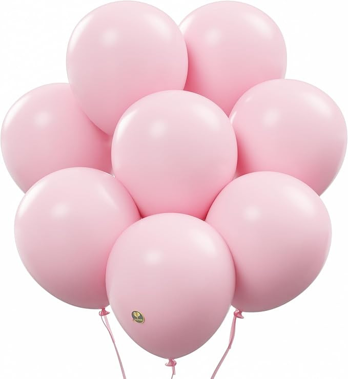 AFTERLOON® Biodegradable Balloons 24 pcs Baby Pink 12 Inch, Matte Color Thickened Extra Strong L... | Amazon (US)
