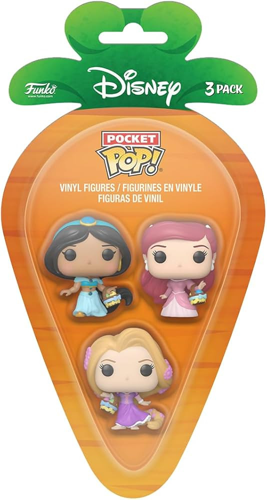 Funko Pocket Pop!: Disney - Easter Jasmine, Rapunzel, & Ariel 3-Pack | Amazon (US)