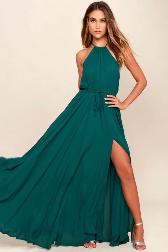 Essence of Style Teal Green Maxi Dress | Lulus (US)