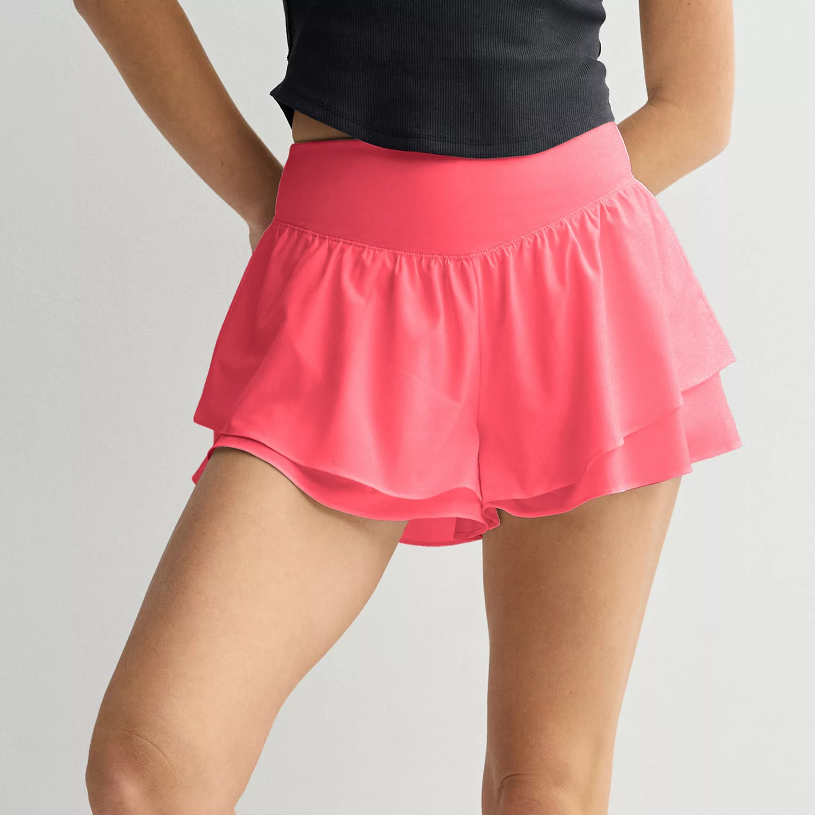 Juniors' SO\u00ae Woven Flutter Running Shorts | Kohl's