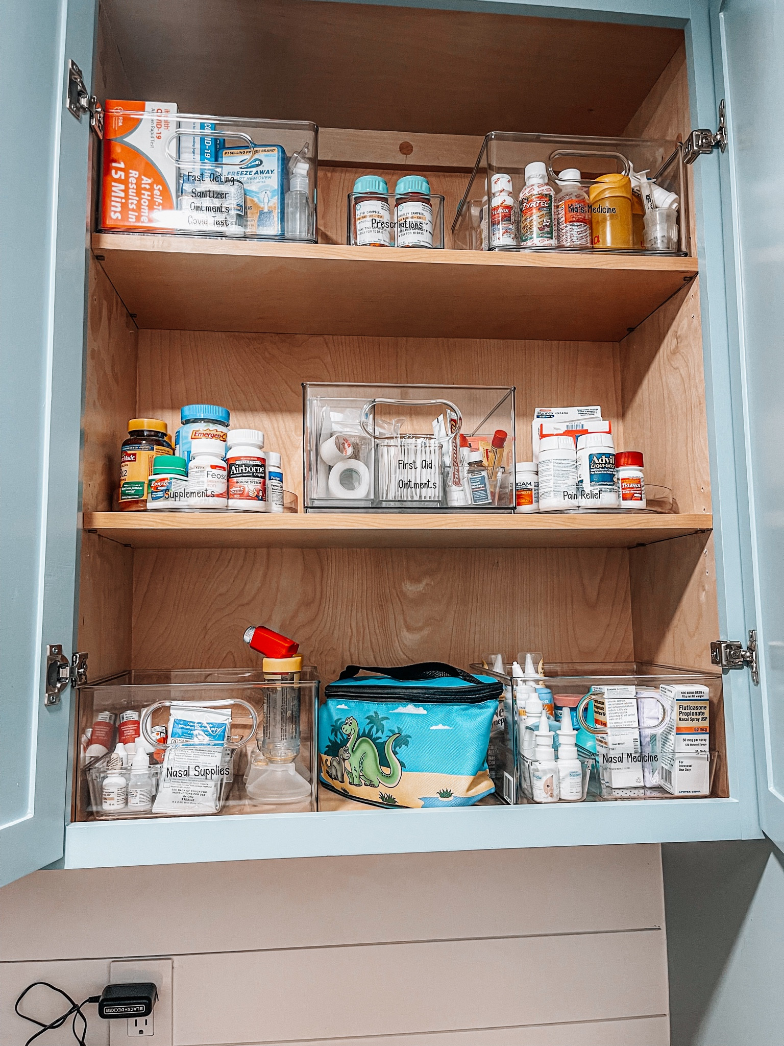 Loved using these clear bins from The Container Store, they are stackable, they fit great in a standard cabinet, and you can see your items living there!
#medicinecabinetforthewin

#LTKfamily #LTKhome #LTKkids