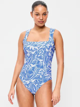 Structured One-Piece Swimsuit | Old Navy (US)