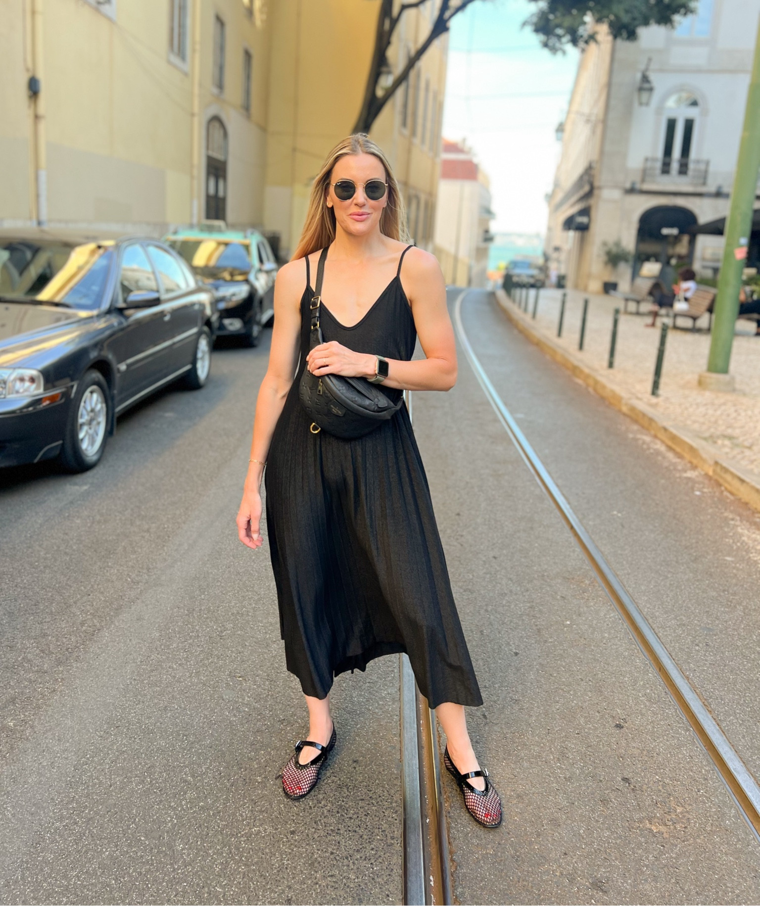 I bought this dress in Arles, France so no link but found similar pleated maxis for you. And you should 1000% get these shoes. They were so comfortable walking 3+ miles around Lisbon 🫶🏻

#LTKOver40 #LTKFindsUnder100 #LTKShoeCrush