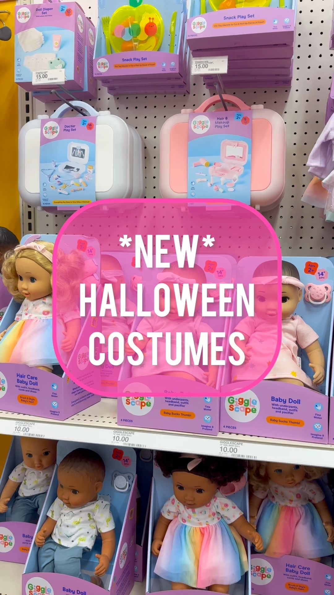 🎃👻 NEW at Target: Giggle Scape Baby Doll Halloween Costumes! 🧡🖤

Is it ever too early to start Halloween shopping?! These adorable new costumes for your little one’s baby dolls just hit the shelves at Target and they are spooky cute! 🥹🕸️✨

From tiny pumpkins to itsy-bitsy witches, your toddler’s favorite doll can now dress up for trick-or-treating too! Perfect for matching with your little ghoul 👶💀

🛒 Not online yet — in-store only for now! I’ll upload a link as soon as it’s live! Stay tuned 🎃

#TargetFinds #GiggleScape #DollCostumes #ToddlerMomLife #HalloweenReady #TargetToyAisle #SpookySeason #MiniAndMe #TargetHalloween2025 #ToddlerToys #DollDressUp

#LTKBaby #LTKKids #LTKSeasonal