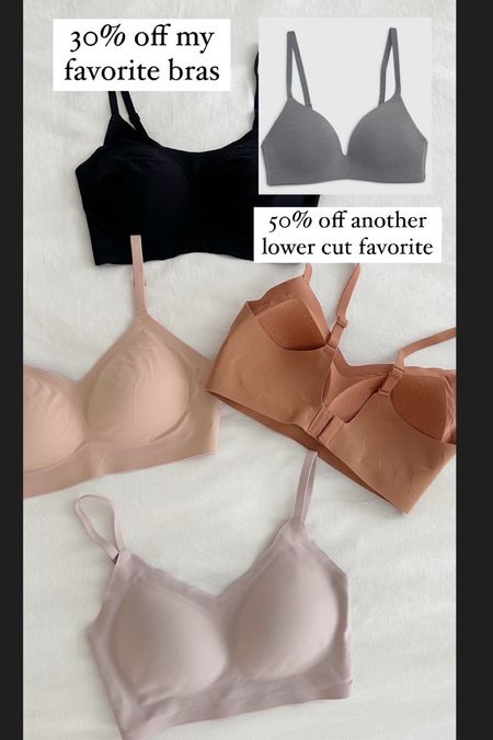 30% off my neiwai barely zero bras, I wear these regularly for everyday wear under regular neckline tops or sweaters, WFH, lounging. Pls read below:

• the barely zero neiwai bras that are fixed cups (Wavy or Clasp Back style) are easier to wash since the cups don’t need to be removed! Great gift since they come individually packaged. I wear Xs / s 

• The neiwai “spaghetti strap” barley zero bras that come in just one size are *not* fixed cup and most comfy for me for everyday wear at home. This original style is the stretchiest and were most comfortable me for maternity and nursing because of the extra stretch. 

• Also love my Gap wireless bras for everyday wear that are lower V cut in the front 

#LTKfindsunder50 #LTKCyberWeek #LTKGiftGuide