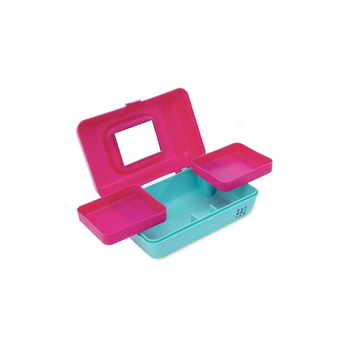 Caboodles Pretty in Petite Makeup Bags - Hot Pink Over Blue | Target