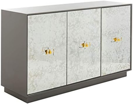 Safavieh Couture Home Felice Glam Grey Eglomise 3-door Sideboard | Amazon (US)