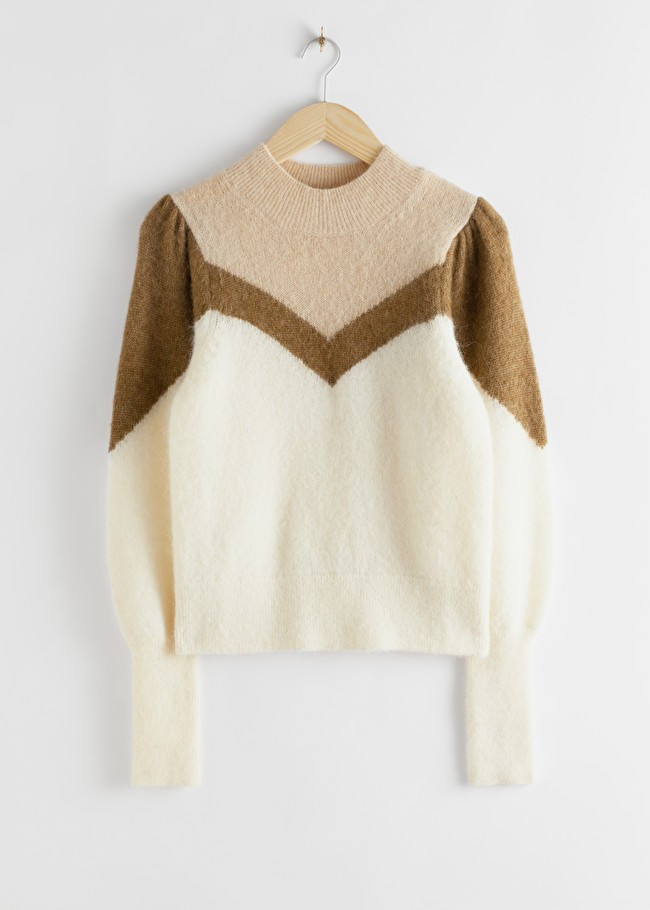 Colour Block Puff Sleeve Sweater | & Other Stories (EU + UK)