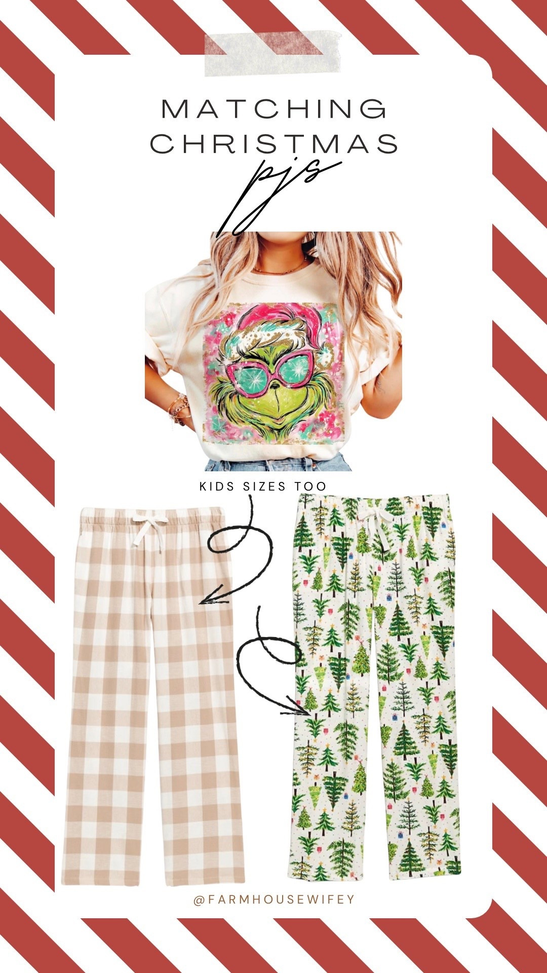 Matching Christmas pajamas for the family or for the girls. Available in plus sizes 

#LTKPlusSize #LTKHoliday #LTKMidsize