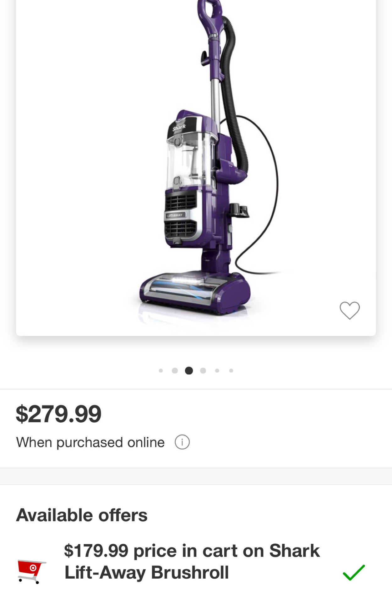 Deal of the day 🎉 $100 off 
Shark lift away vacuum. 
:
A multi surface- bag free vacuum, great on hardwoods & perfect for pet hair. 

#LTKsalealert #LTKhome #LTKHolidaySale