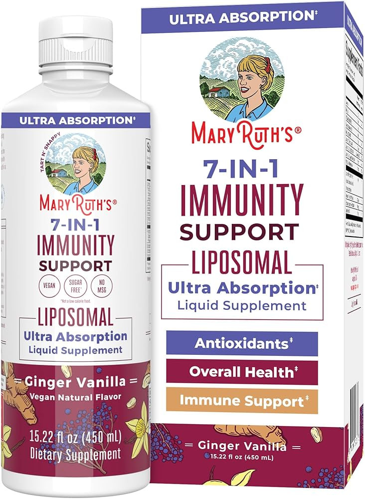 7 in 1 Immunity Liposomal by MaryRuth's | Elderberry Liquid with Vitamin C | Liquid Vitamins | Im... | Amazon (US)