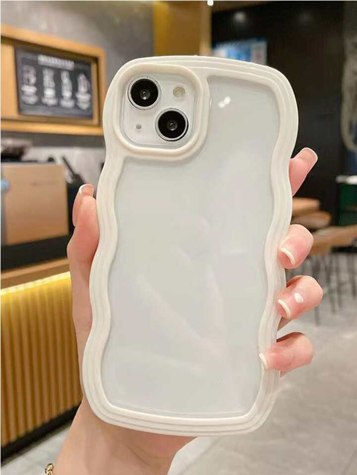 1 Stück Handyhülle mit Transparent weich 2 In 1 PC Welle Muster, kompatibel zu iPhone | SHEIN
