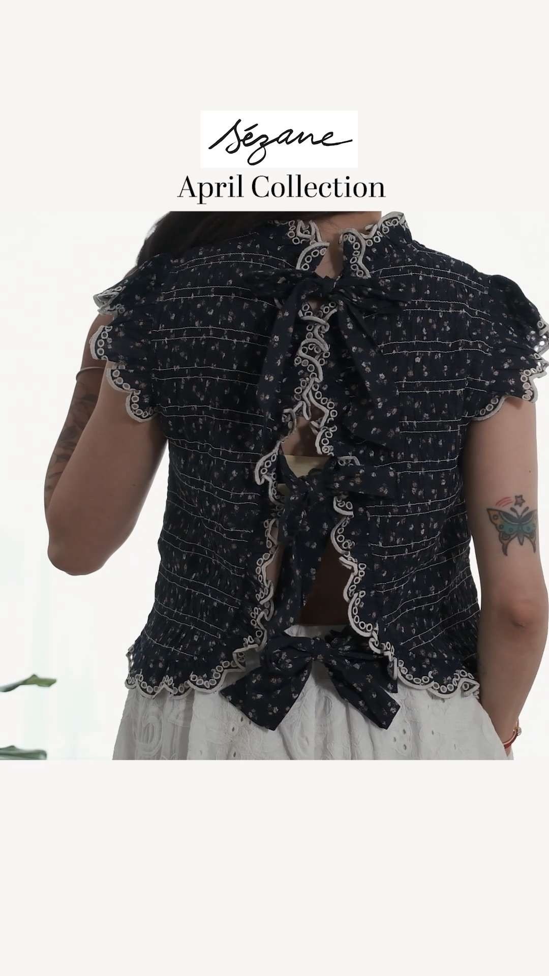 Sezane's April Collection is full of beautiful frilly tops for spring/summer. This one sold out right away but I linked some similar ones here.  

 #LTKspring #LTKsummer #LTKstyletip