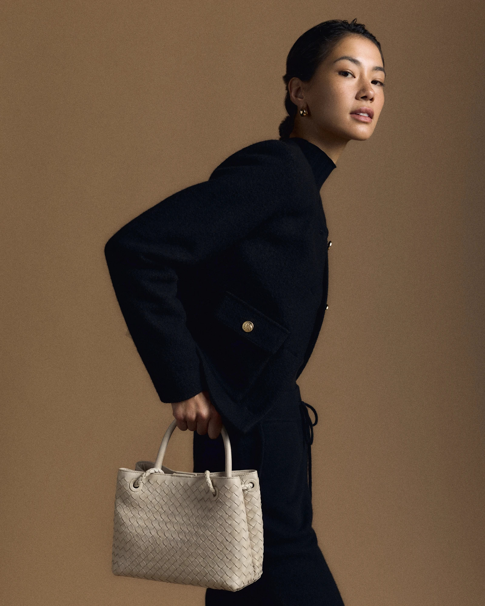 100% Merino Wool Collarless Cropped Jacket | Quince