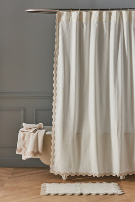 Maeve by Anthropologie Scalloped Cotton Bath Mat | Anthropologie (US)