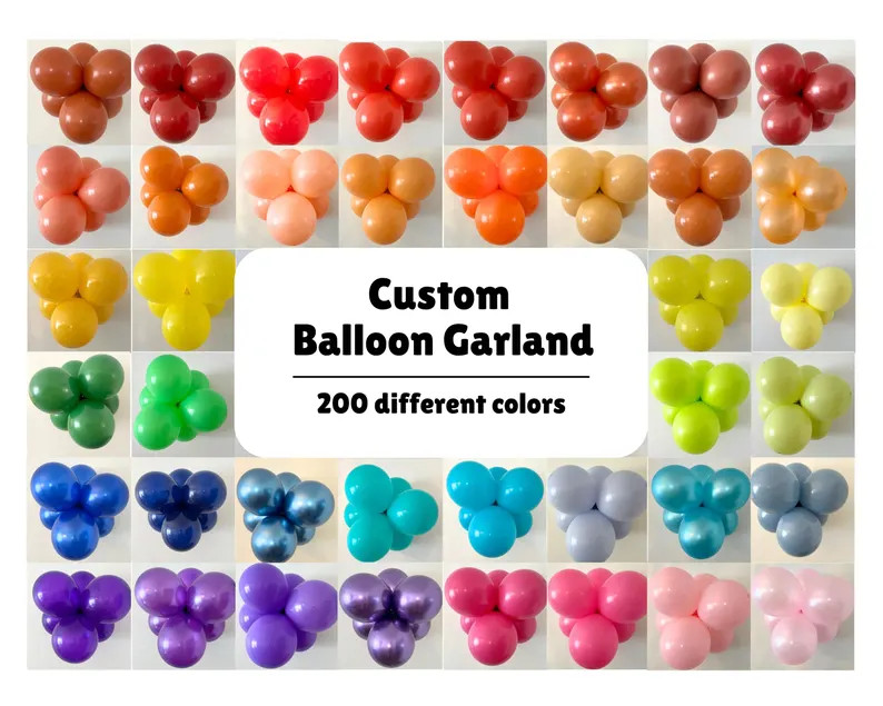 Custom Balloon Garland Kit Custom Balloon Garland Installation Custom Balloon Arch Custom Colors ... | Etsy (US)