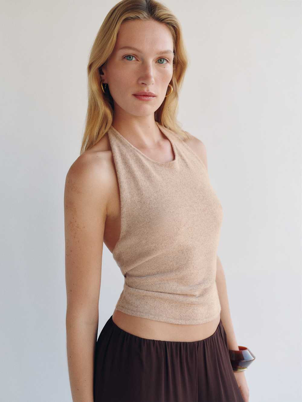 Quill Cashmere Halter Tank | Reformation (Global)