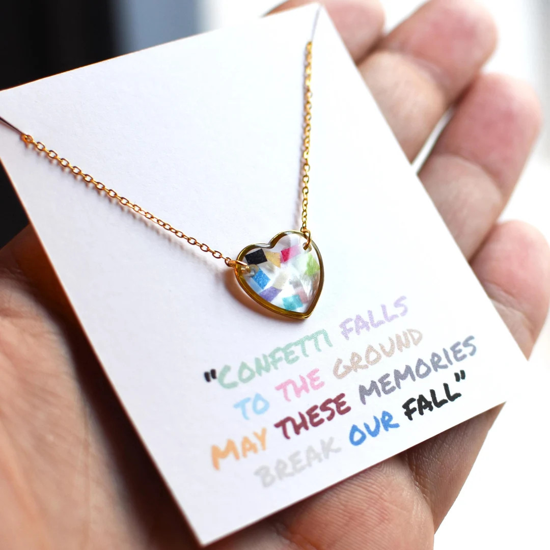 Necklace With Real Confetti Collected at Taylor Swift's Eras Tour, Gift for Fans - Etsy | Etsy (US)