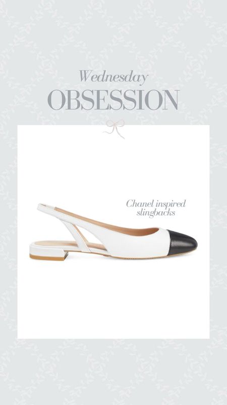 Wednesday obsession! These Chanel inspired sling backs are an amazing closet staple you will have and wear for years! A fraction of the cost 

#LTKshoecrush #LTKworkwear #LTKFind