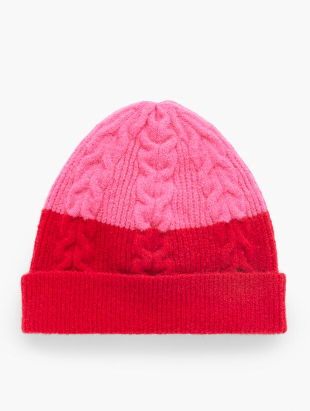 Cable Beanie - Colorblock | Talbots