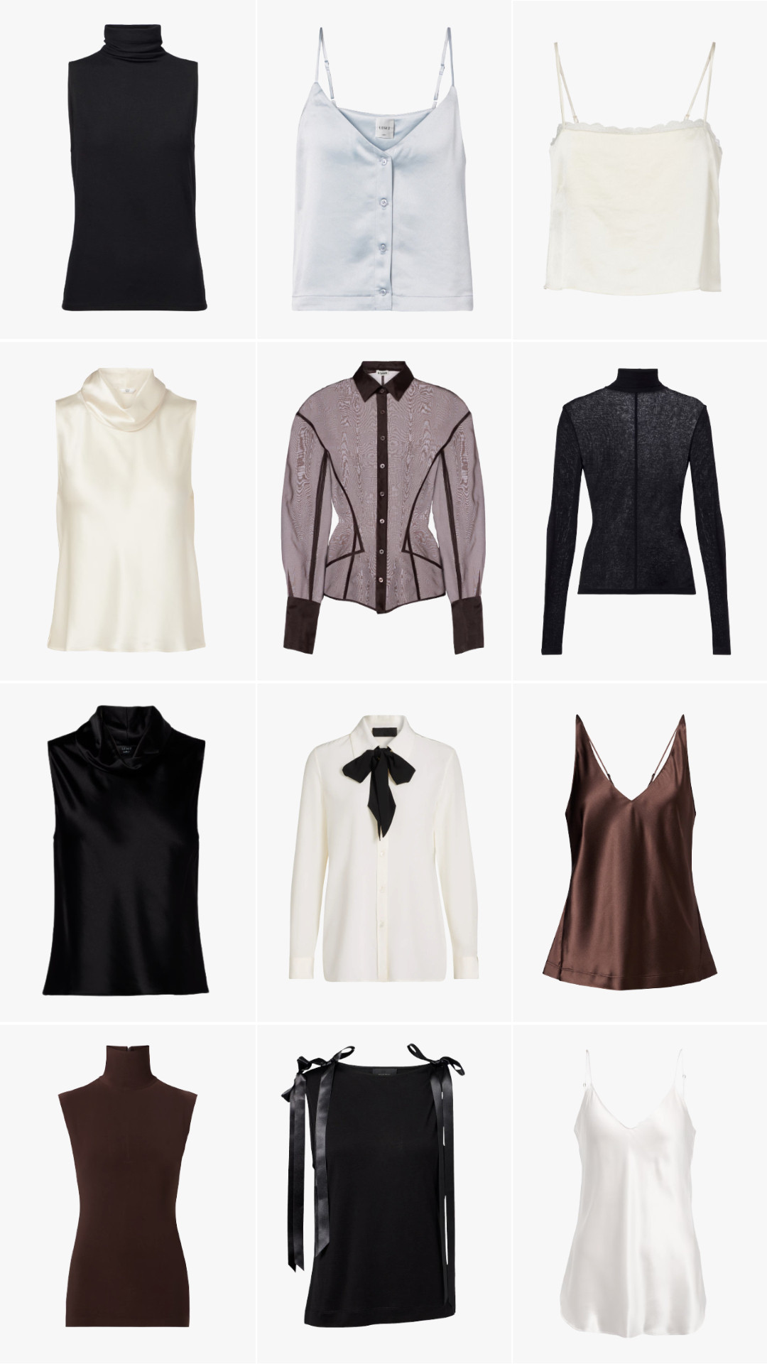 Tops for Under Blazers 

 