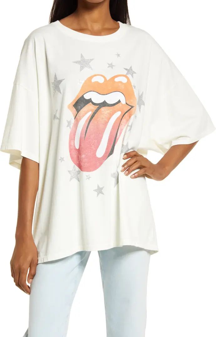 Daydreamer Rolling Stones One Size Cotton Graphic Tee | Nordstrom | Nordstrom