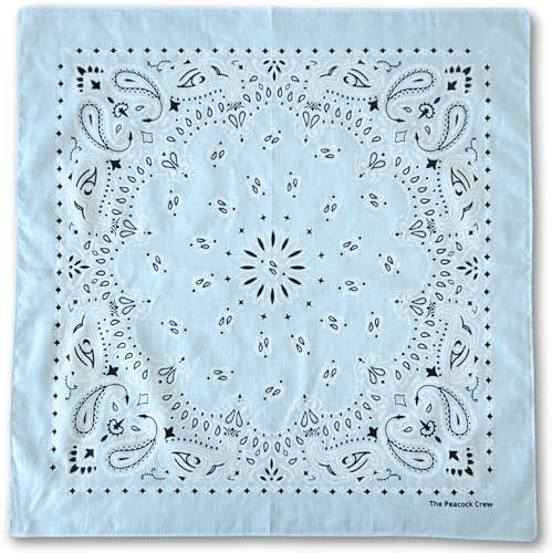 Paisley and Designer Bandana for Men and Women in Premium Soft Cotton 22 x 22 inches | Amazon (US)