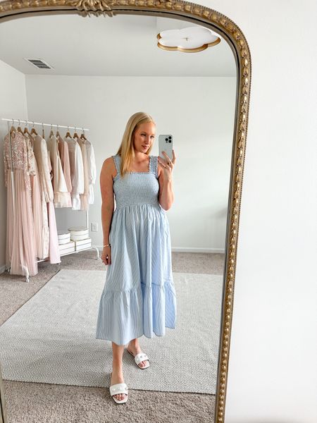 Walmart new arrivals! This strike maxi dress is perfect for summer and comfortable enough to wear at home too! It’s bump and nursing friendly. Wearing a size small 

#LTKunder50