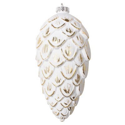 Vickerman 8" Gold Brushed Pinecone Christmas Ornament, Pack of 2 | Target